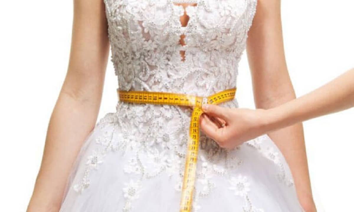 wedding dress weigh